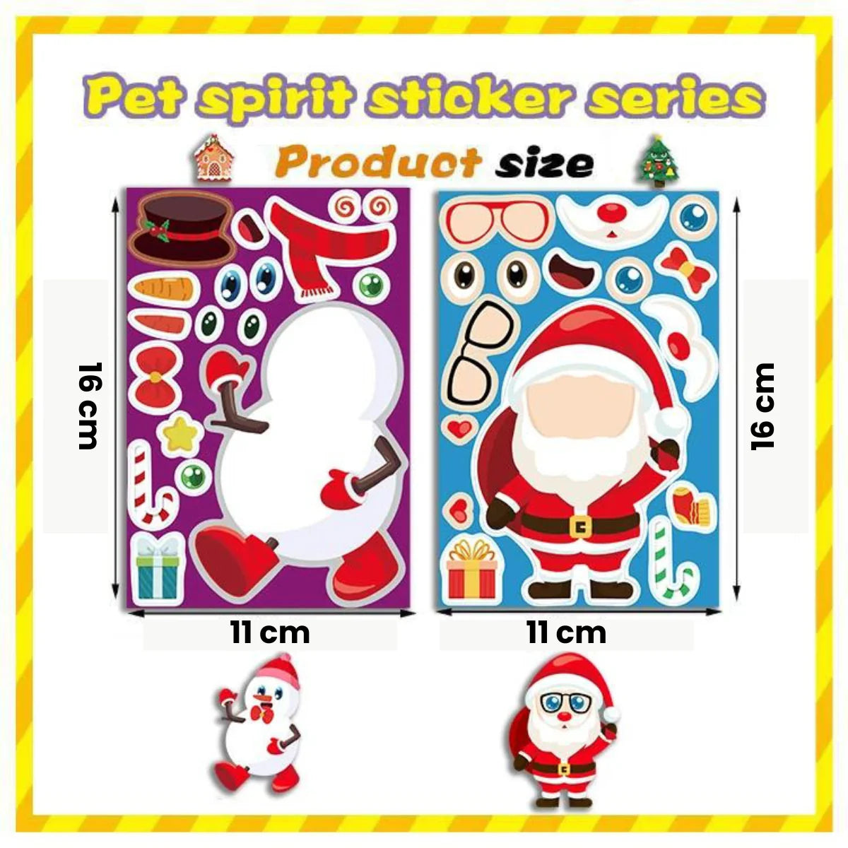 Weihnachtssticker Set