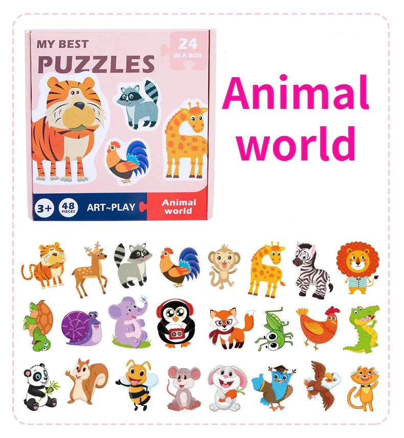 Schlaue Puzzle-Karten