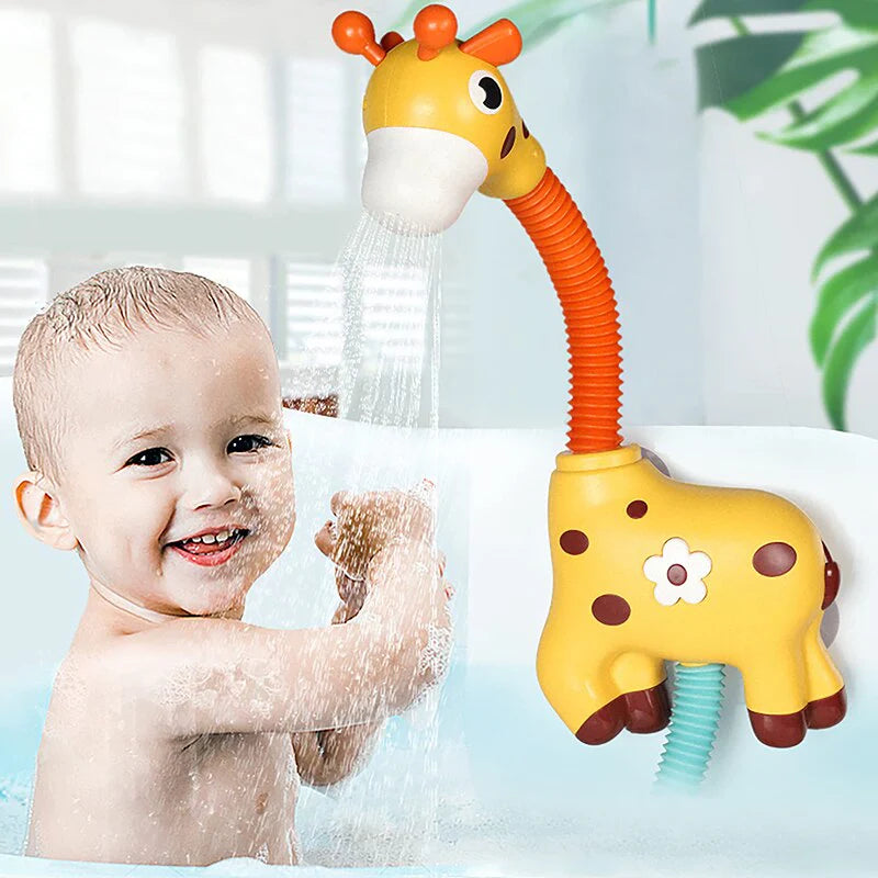 Spritzige Giraffe – Spaßige Badedusche für Kinder
