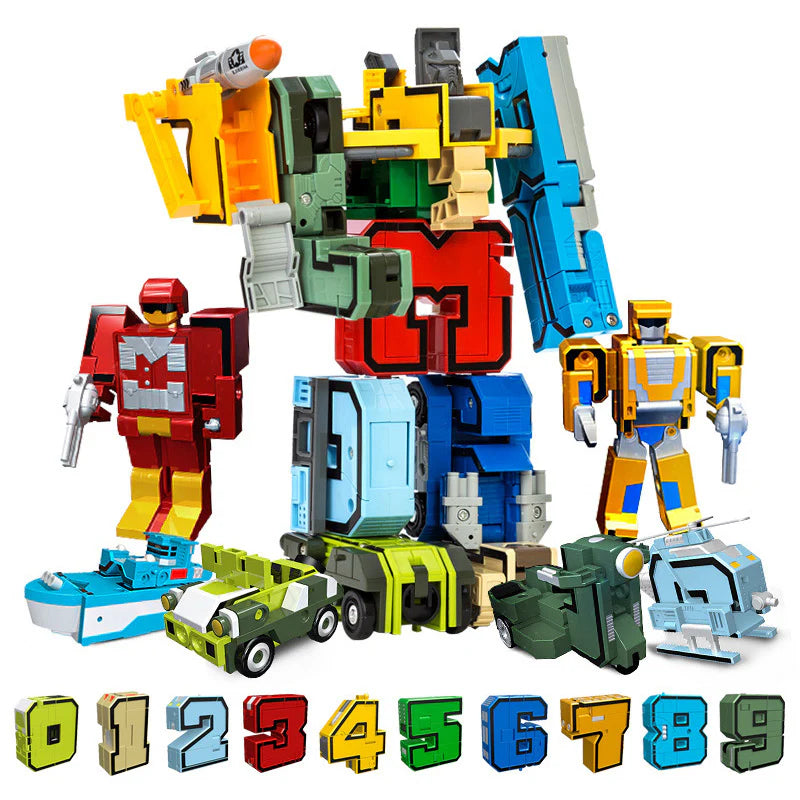 Bau-Action Figur mit Zahlen