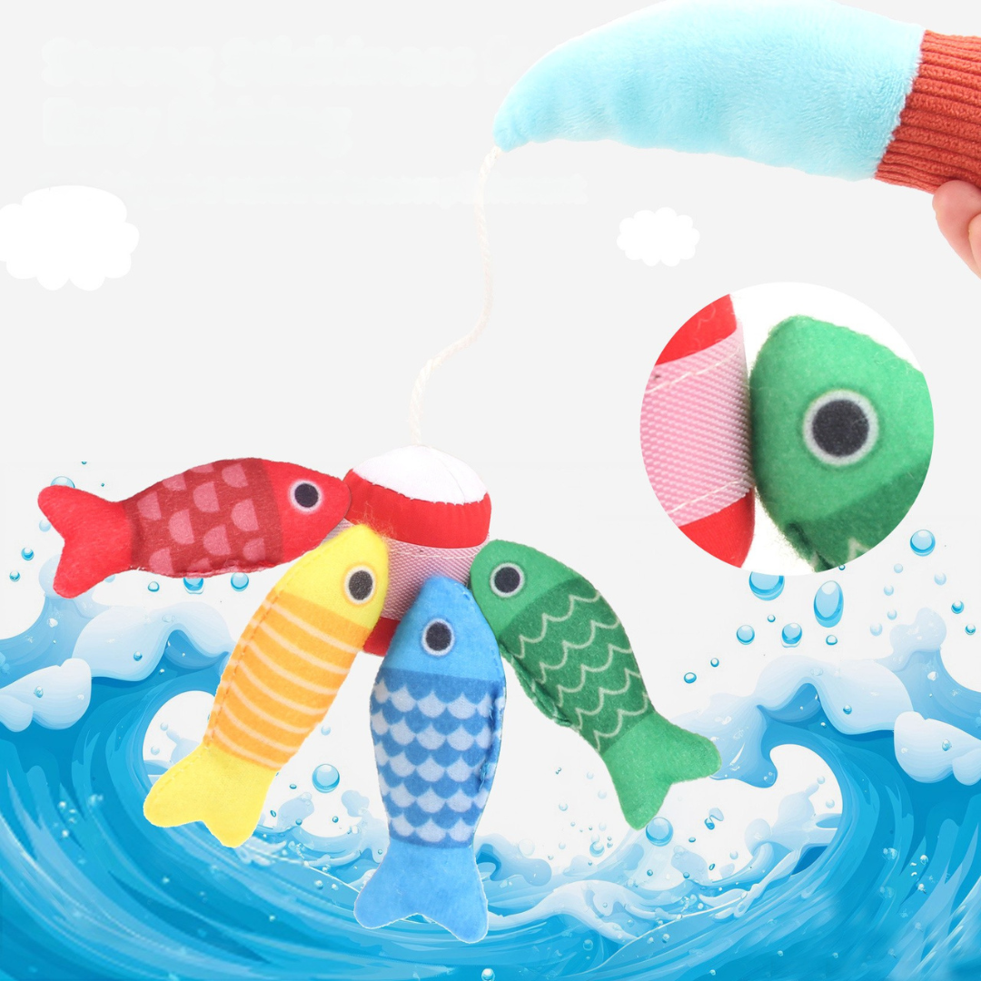 Montessori Plüsch Fischteich Kinderspielzeug