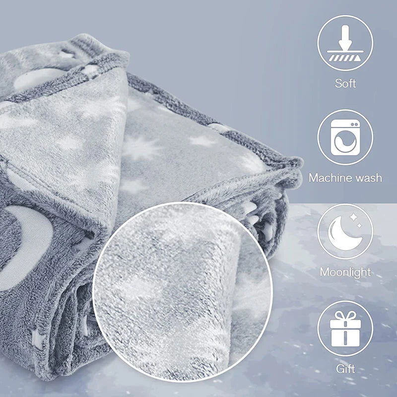 Sternenlicht Kuscheldecke – Weich & Leuchtend