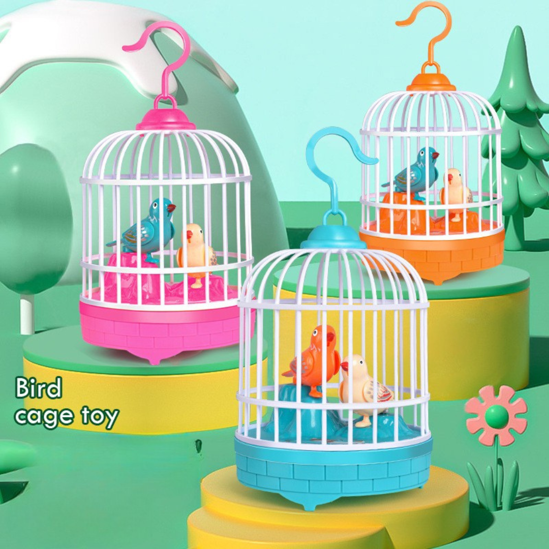 Sprechende Vögel im Käfig Kinder Spielzeug