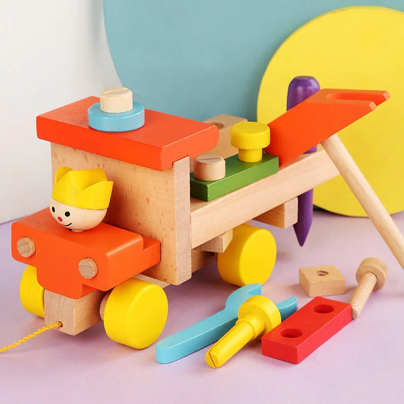 Woods - Sensorisches Schraubenauto-Spielzeug