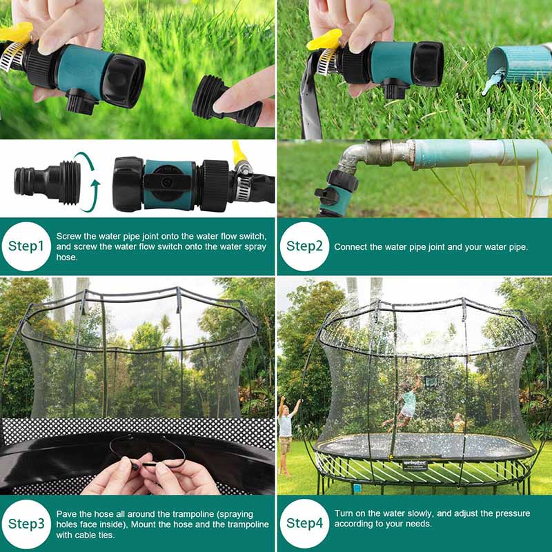 Trampolin-Wasserspaß – Kühles Vergnügen für heiße Tage