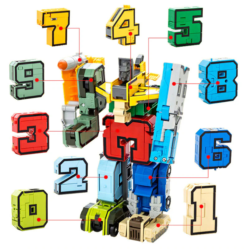 Bau-Action Figur mit Zahlen