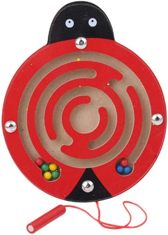 Tierisches Abenteuerlabyrinth – Magnetisches Holzpuzzle