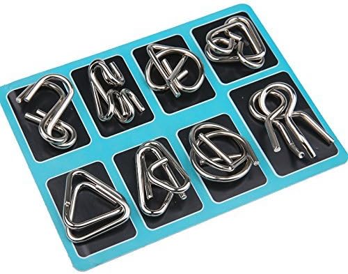 Metall Gehirn Teaser Ring Set