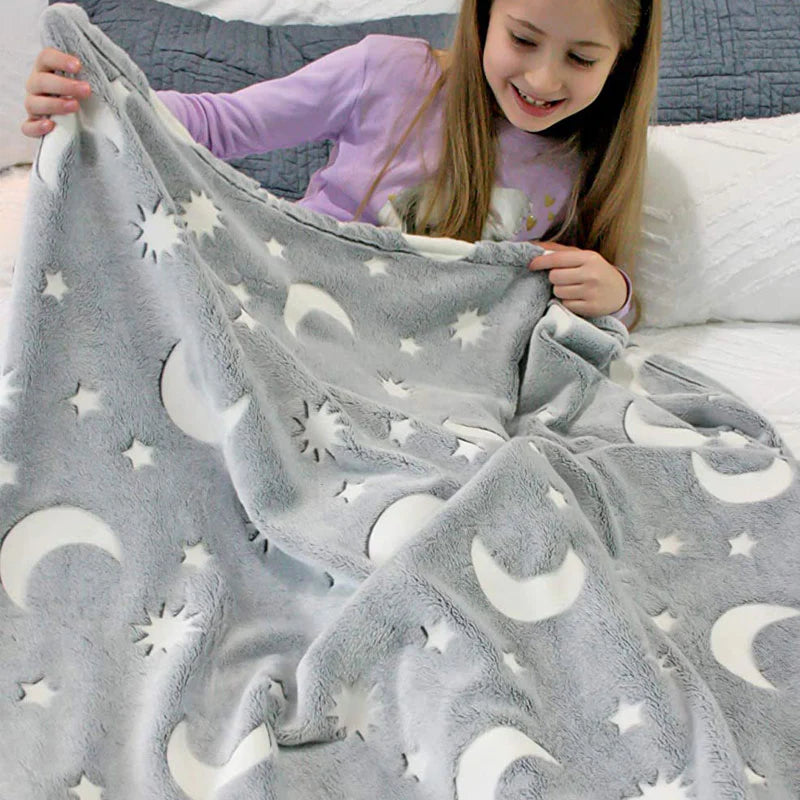 Sternenlicht Kuscheldecke – Weich & Leuchtend
