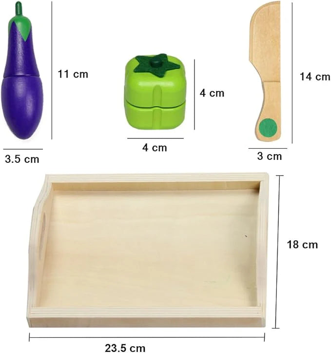 Montessori Holz Spielküche Set