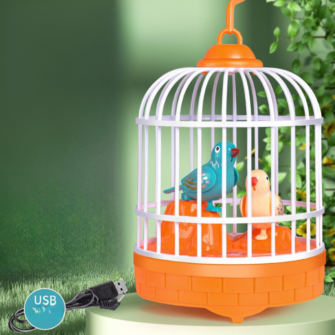 Sprechende Vögel im Käfig Kinder Spielzeug
