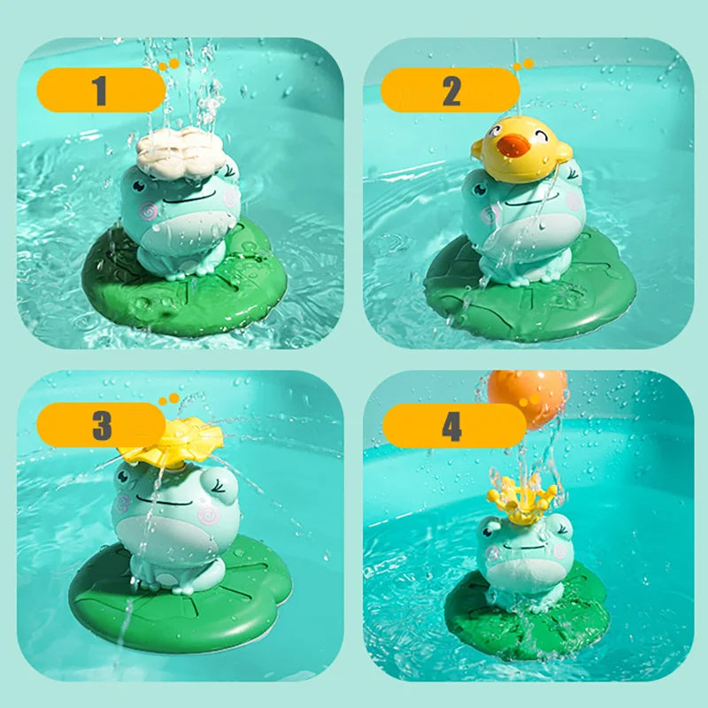 Spritzender Frosch-Badespielzeug
