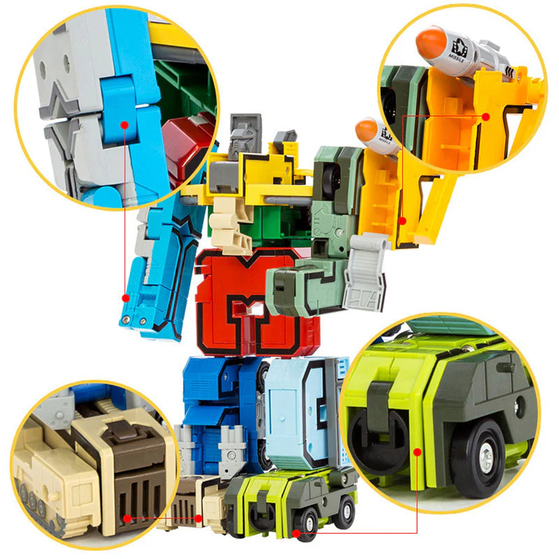 Bau-Action Figur mit Zahlen