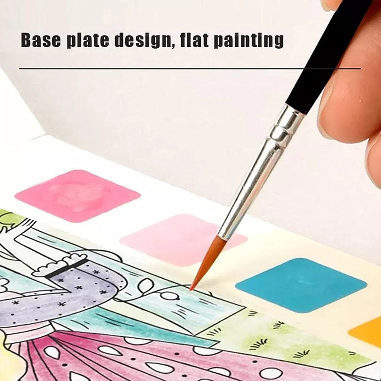 Kreativ Malbuch mit Wasserfarben – Malspaß mit 6 Farben