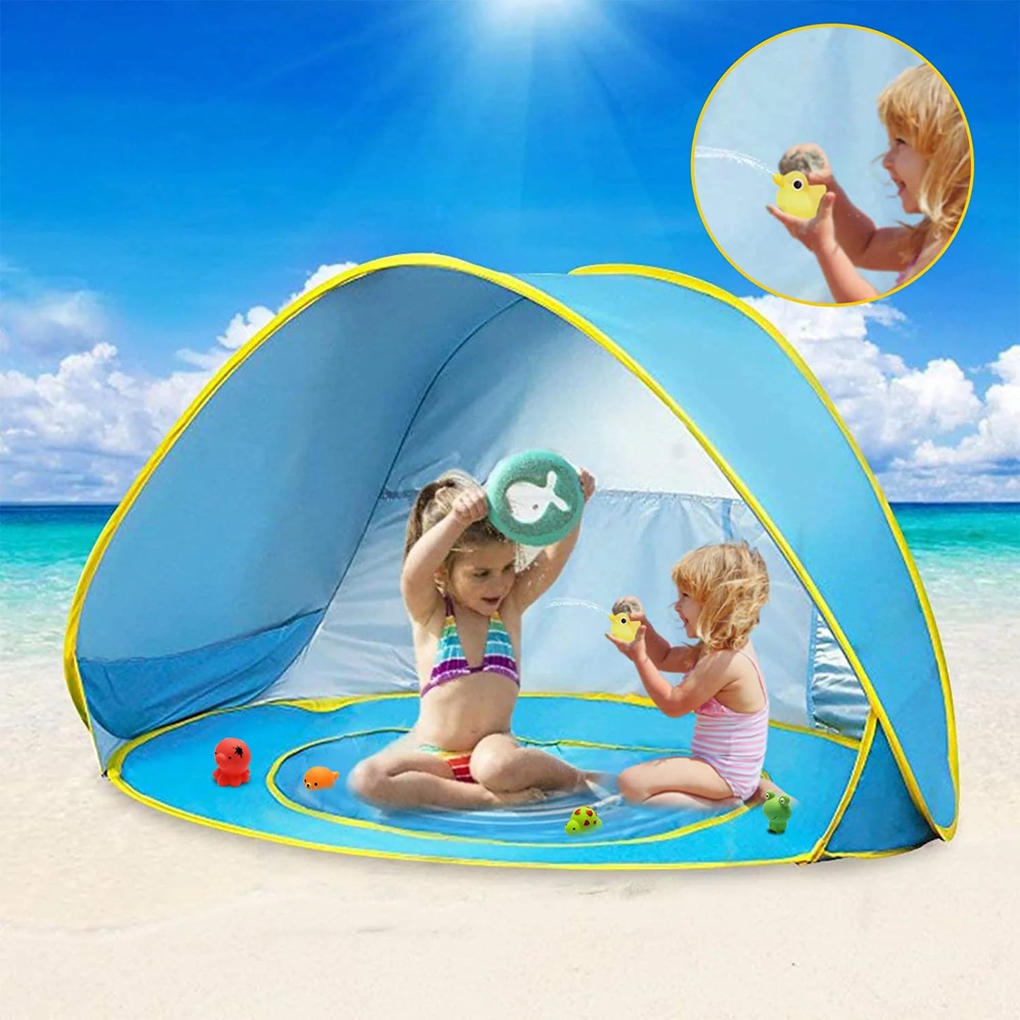 Sonnenschutz für heiße Tage - Pop-up Sonnenzelt