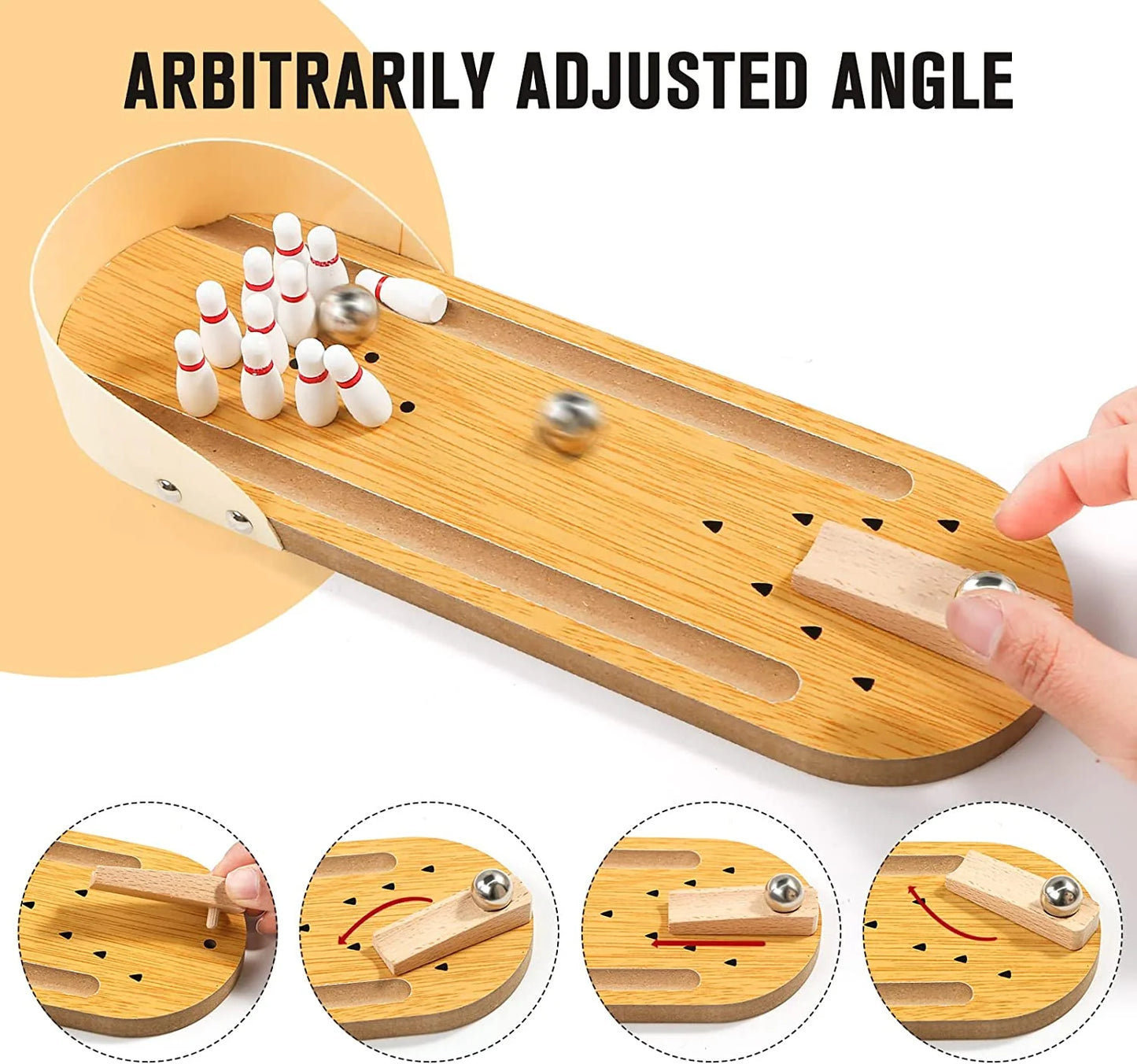 MiniSchlag - Holz-Bowlingspiel