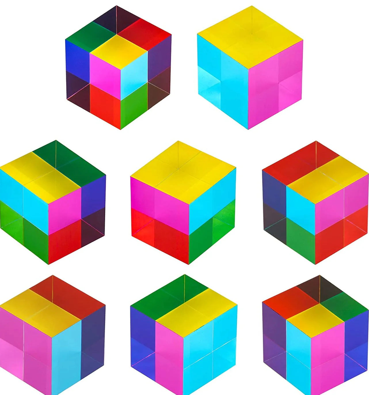 Farbmisch-Prismenwürfel
