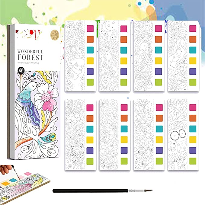 Kreativ Malbuch mit Wasserfarben – Malspaß mit 6 Farben