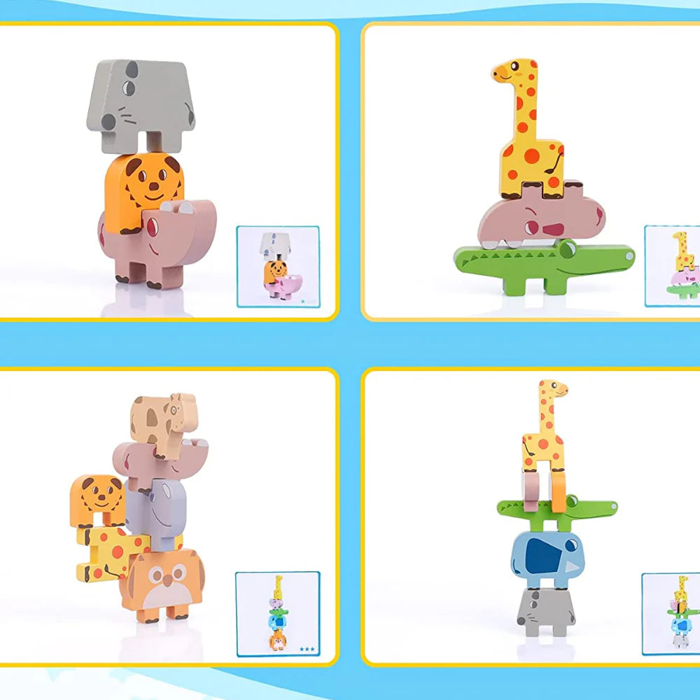 Tierstapel-Spiel – Fördert Erkennungsfähigkeiten – Stapelspiel