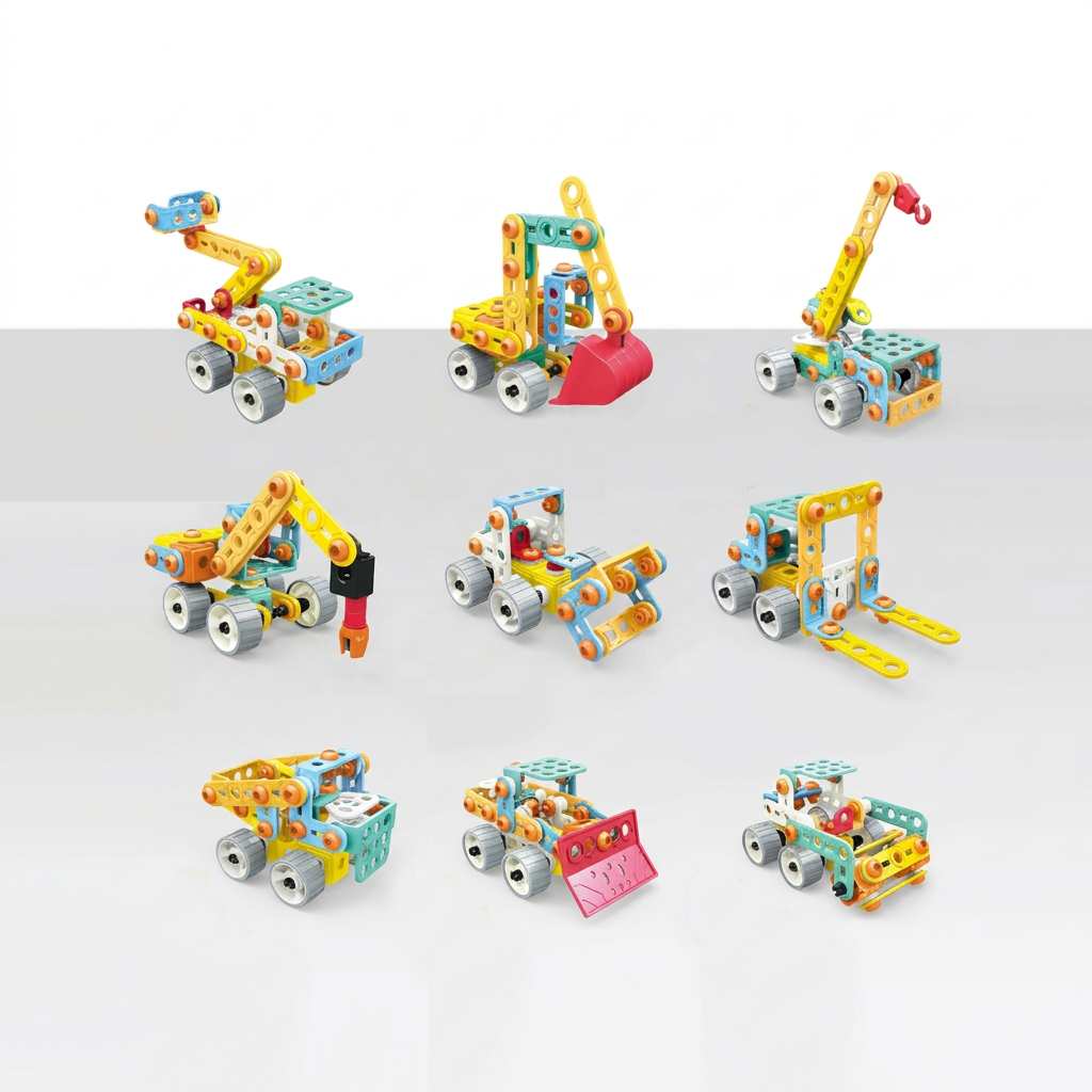 9-in-1 STEM-Bauset für Konstruktionsfahrzeuge