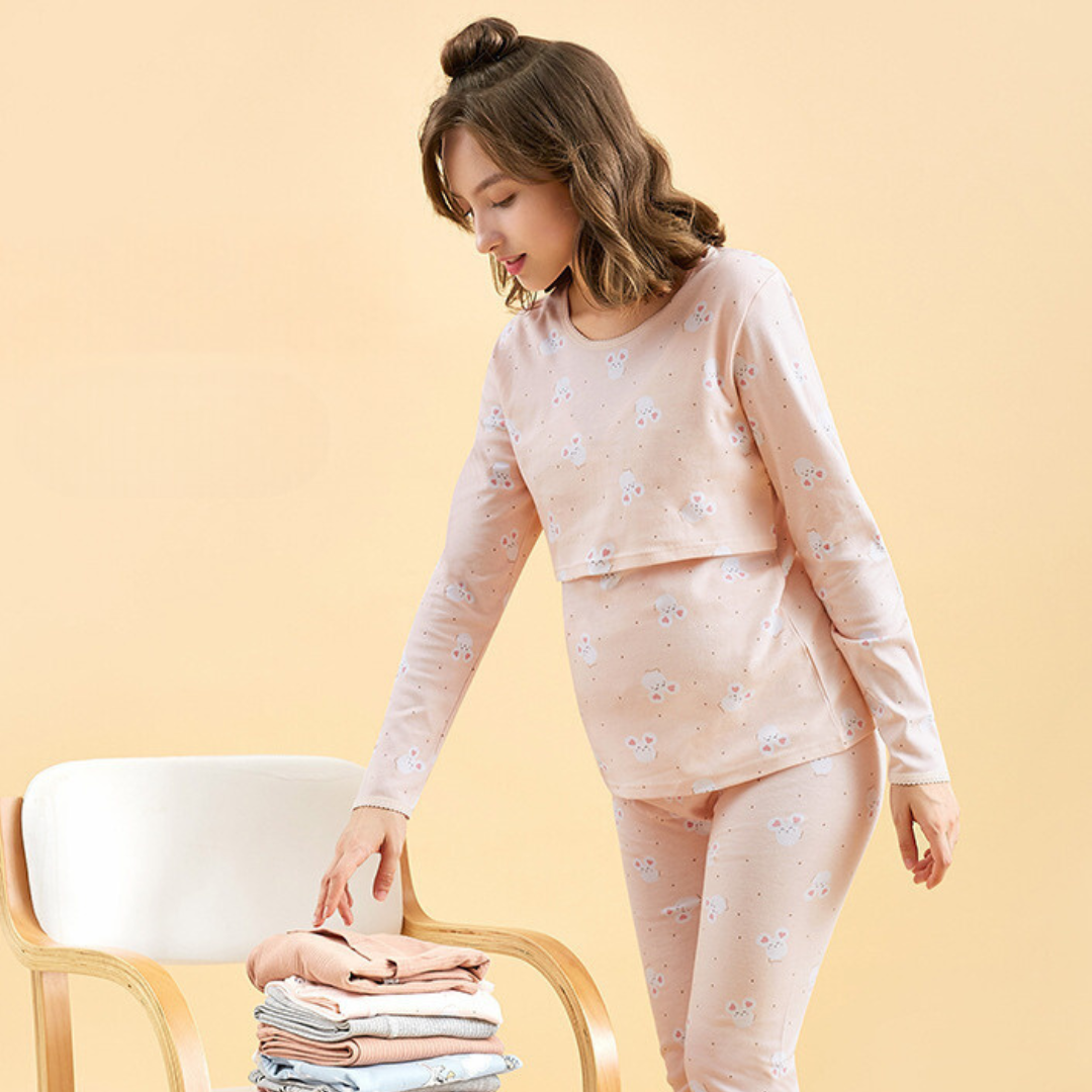 Schwangerschafts- Pyjama für Frauen