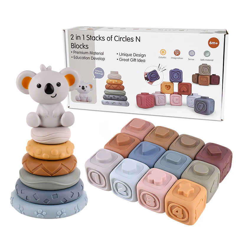 Baby-Sinnesstapelblöcke