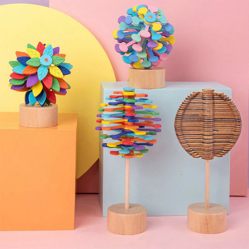 Holz Beruhigungs-Spinner – Stressabbau-Spielzeug für ruhige Momente