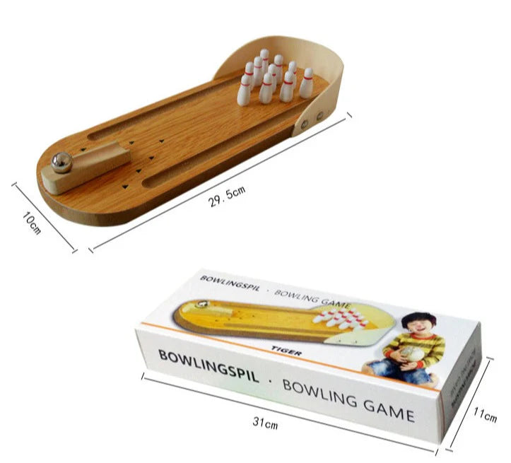 MiniSchlag - Holz-Bowlingspiel
