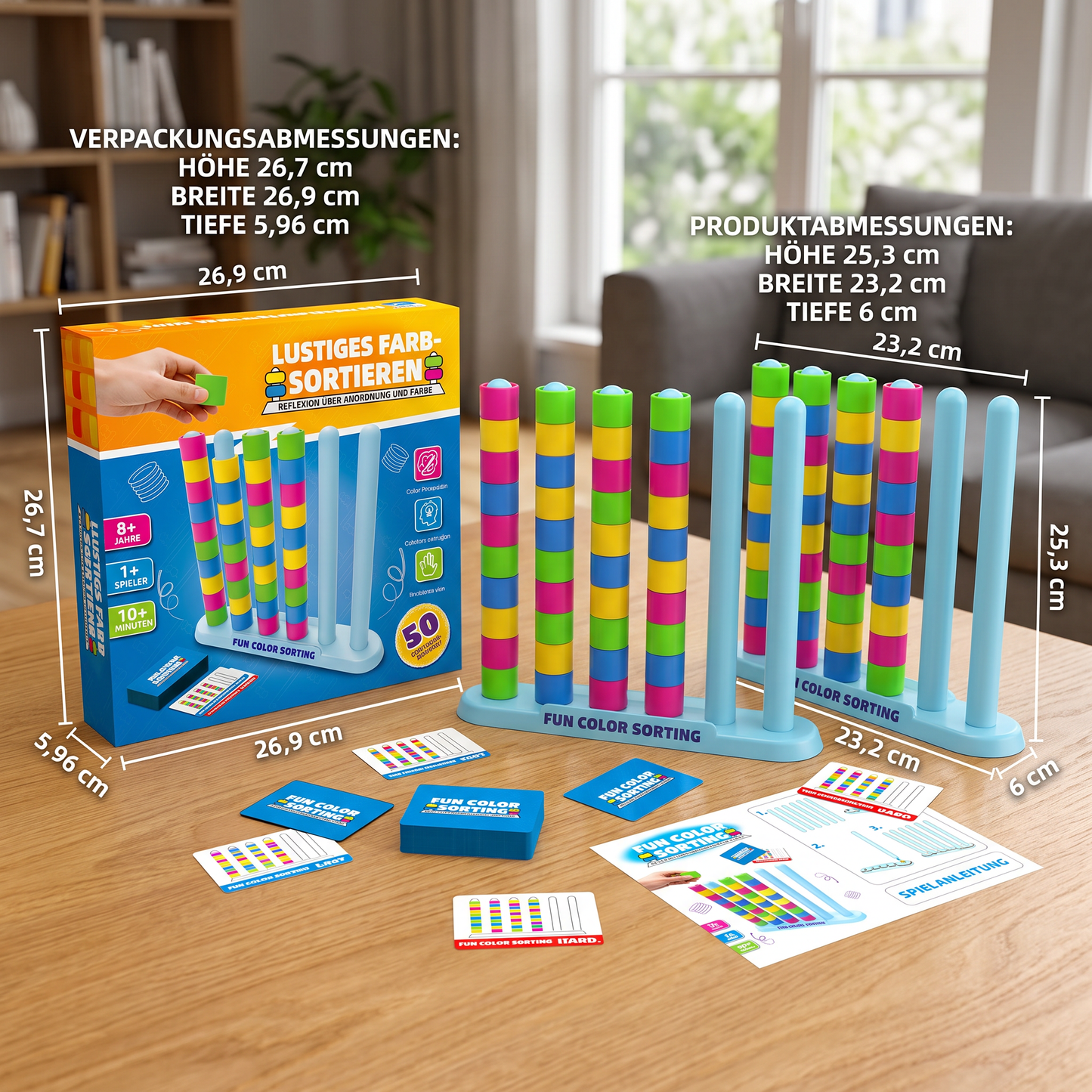 Color Stack Challenge – Rasantes Farbzuordnungsspiel für Partys und die ganze Familie