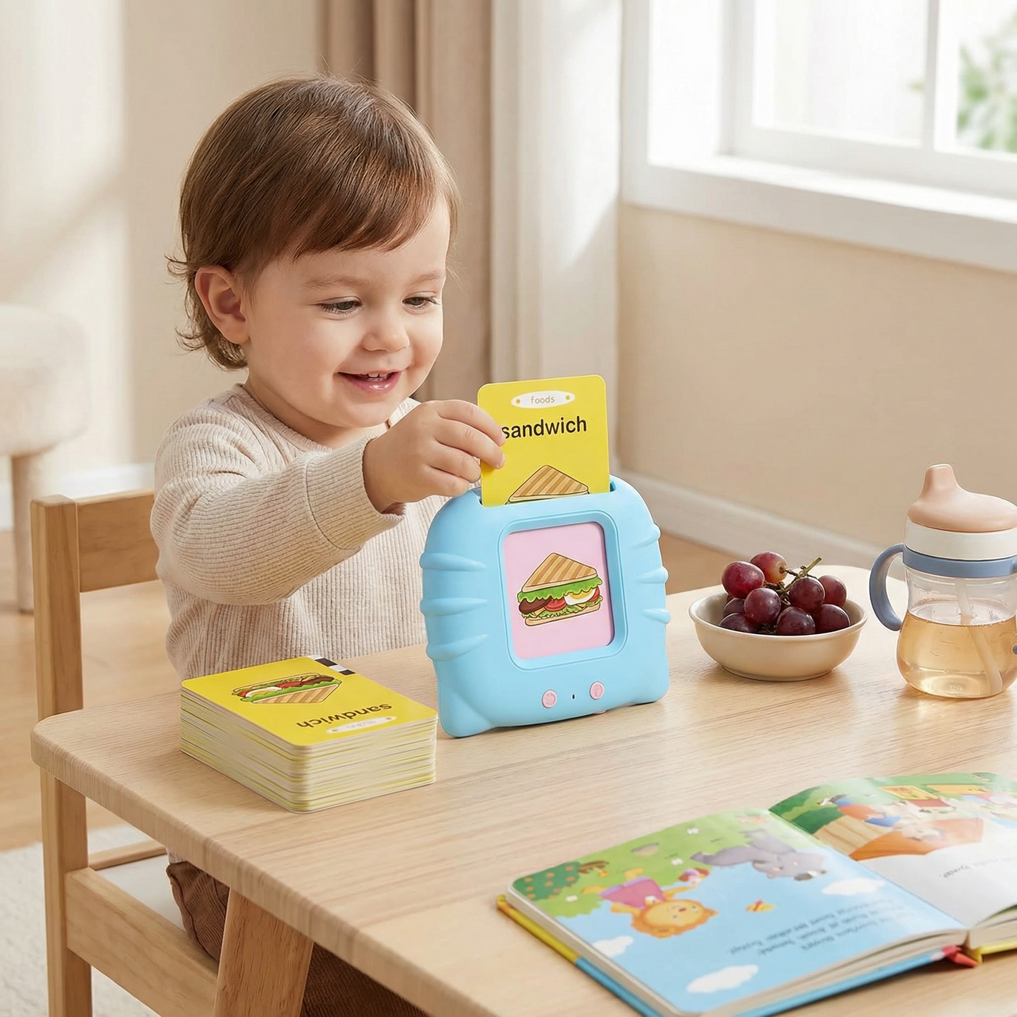 Sprechende Englisch Lernkarten – Interaktives Lernspiel für Kinder