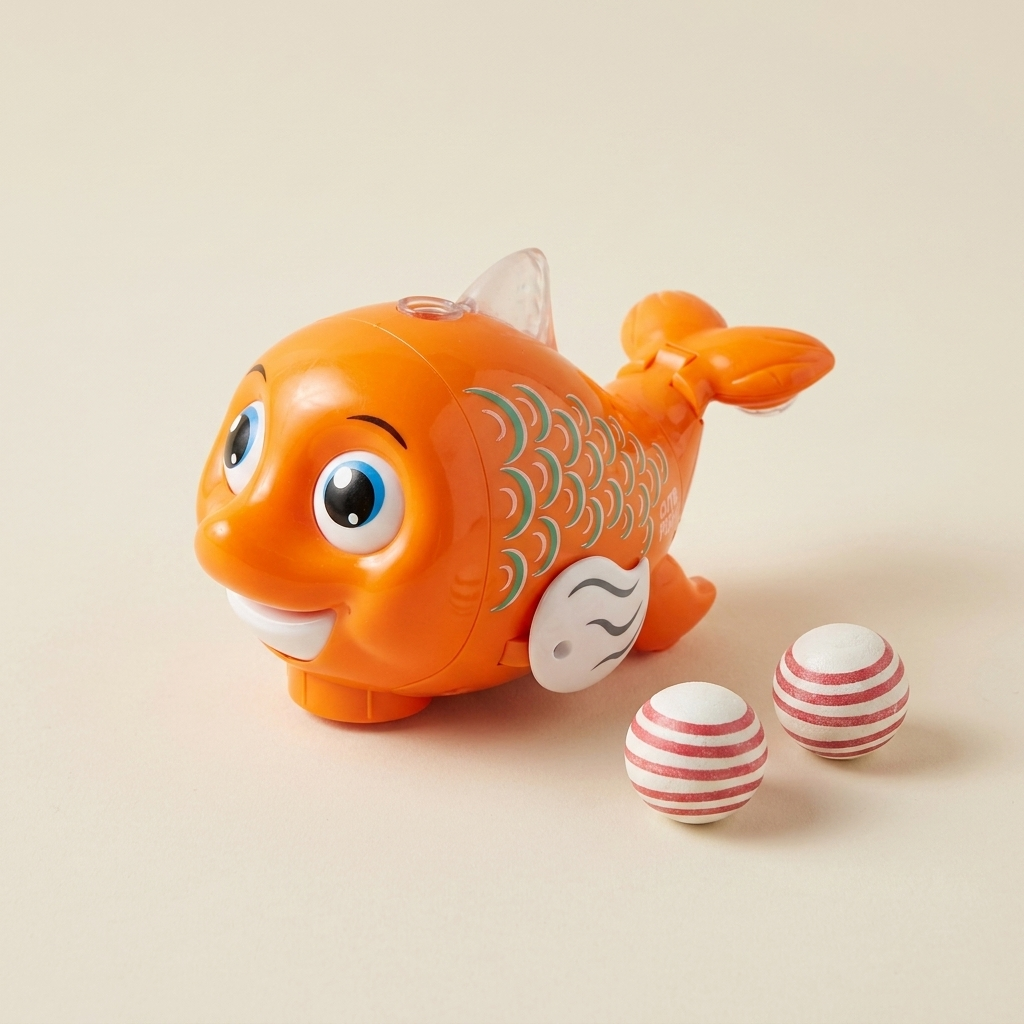 Interaktives schwebendes Fischspielzeug mit Ball, Licht & Musik