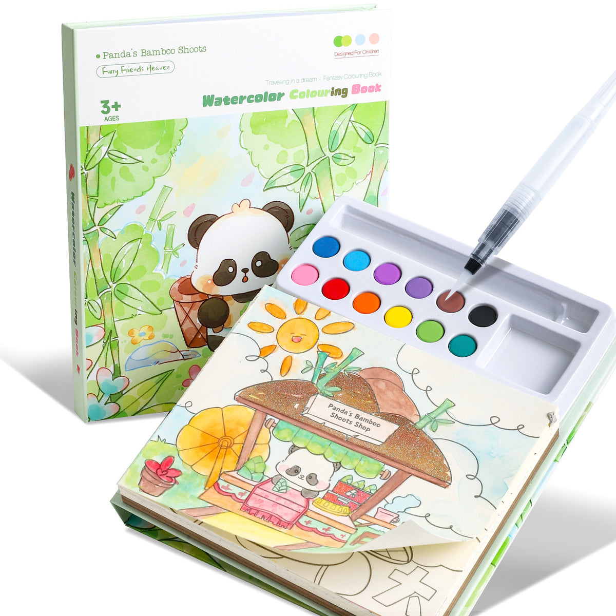 Alles-in-einem Aquarell-Malbuch