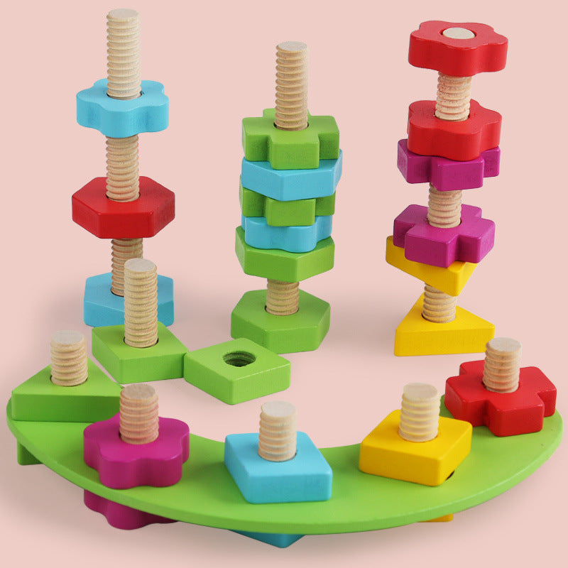 Montessroi Schrauben und Muttern Holzspielzeug