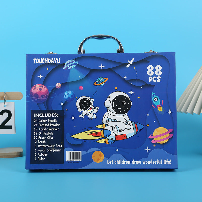 88 Stück Kreativer Malkoffer für kleine Künstler