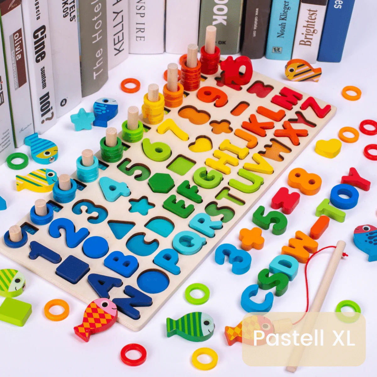 WoodenEdu | Kognitives Lernspiel - Montessori-Holzspielbrett