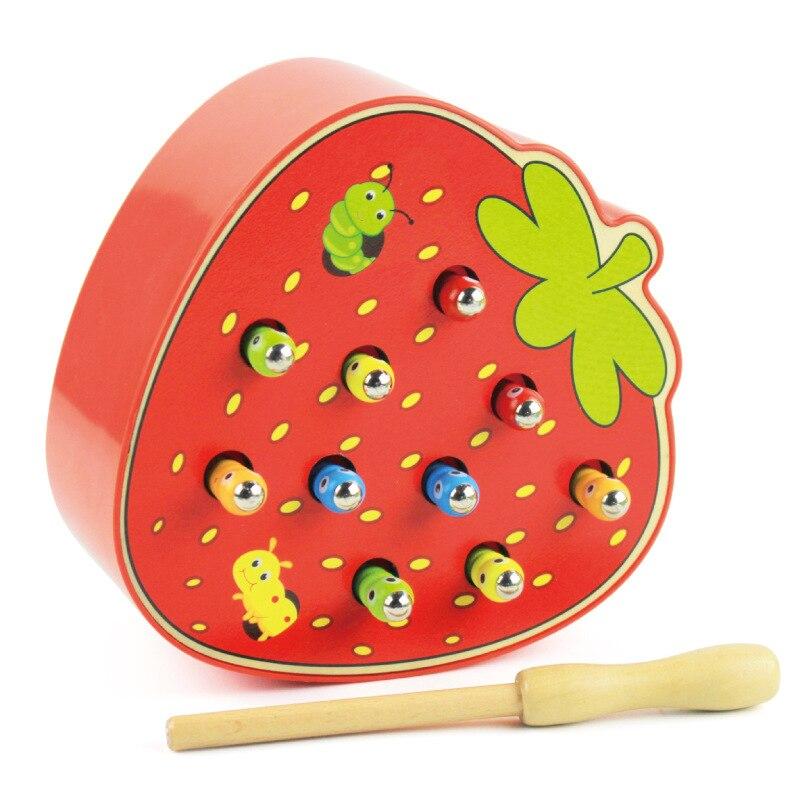 Magnetisches Montessori Würmerfangen-Spiel