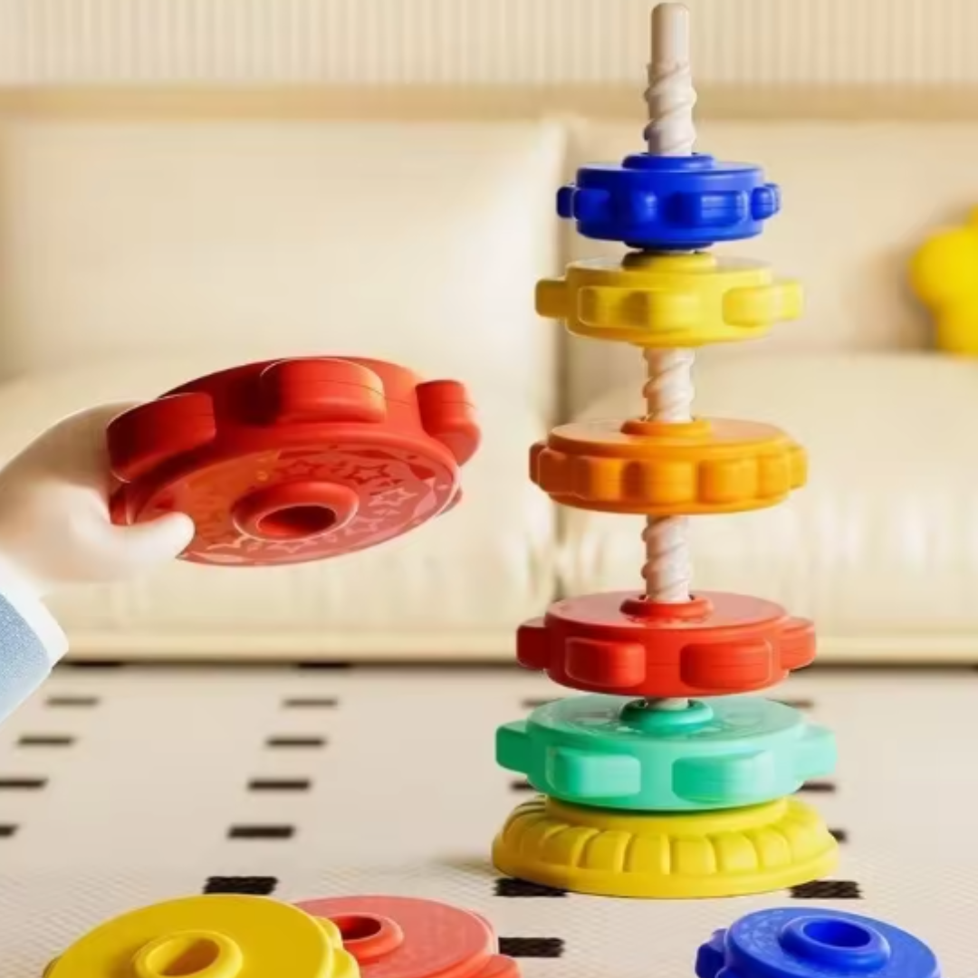 Regenbogen Dreh- und Farbturm Spielzeug