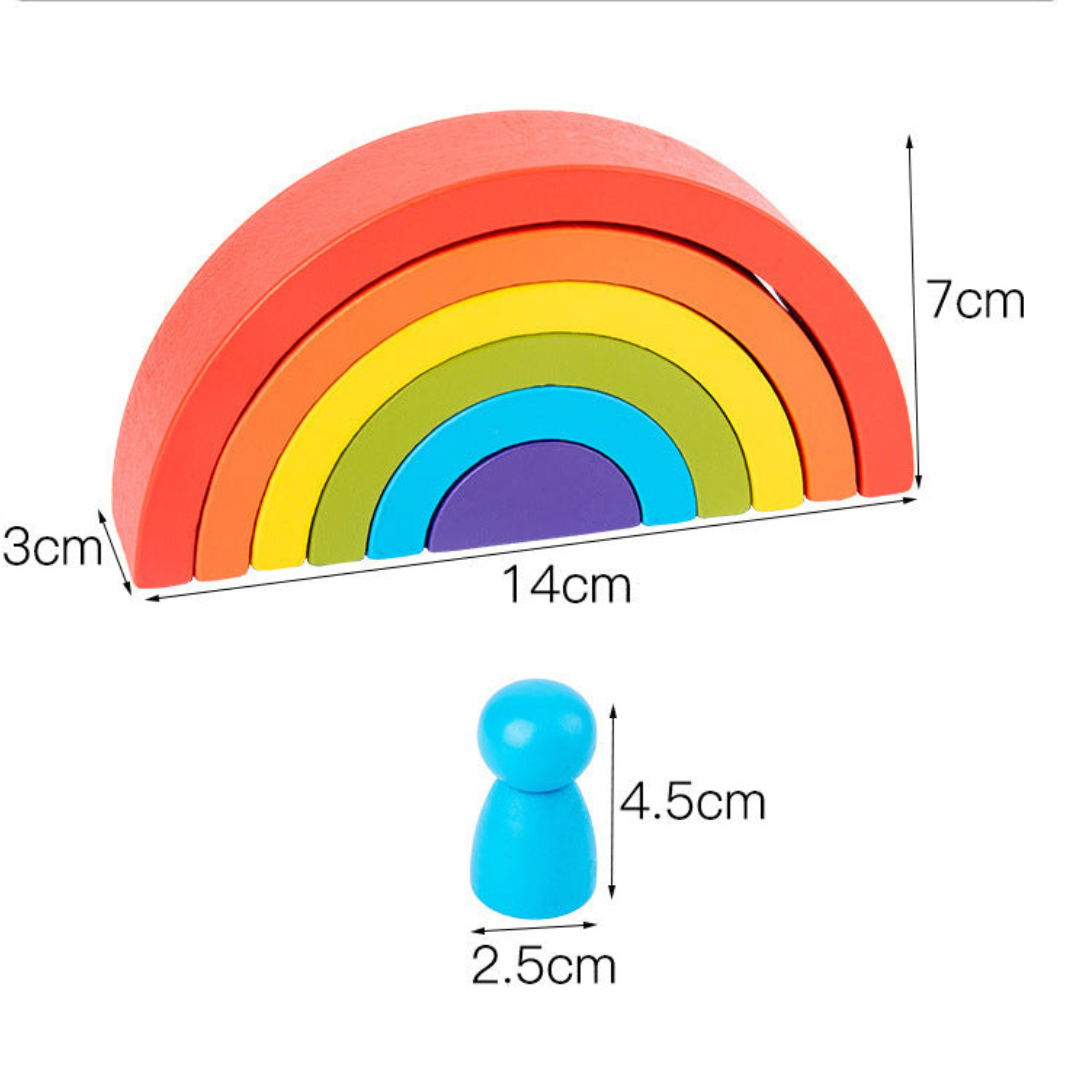 Montessori Farben Holzbausteine
