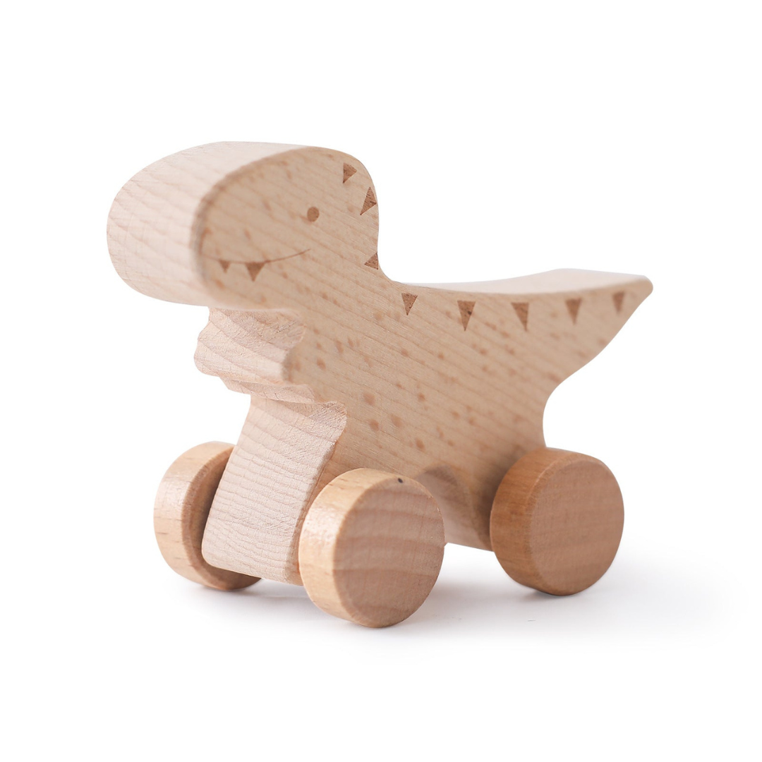 Montessori Holz Zug Pastelfarben
