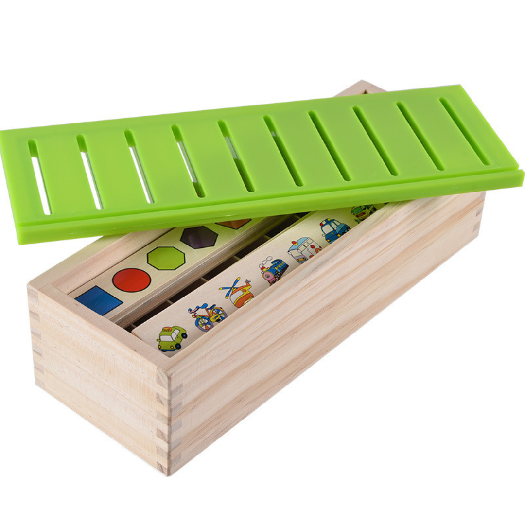Montessori Holzbox zum Sortieren Lernen
