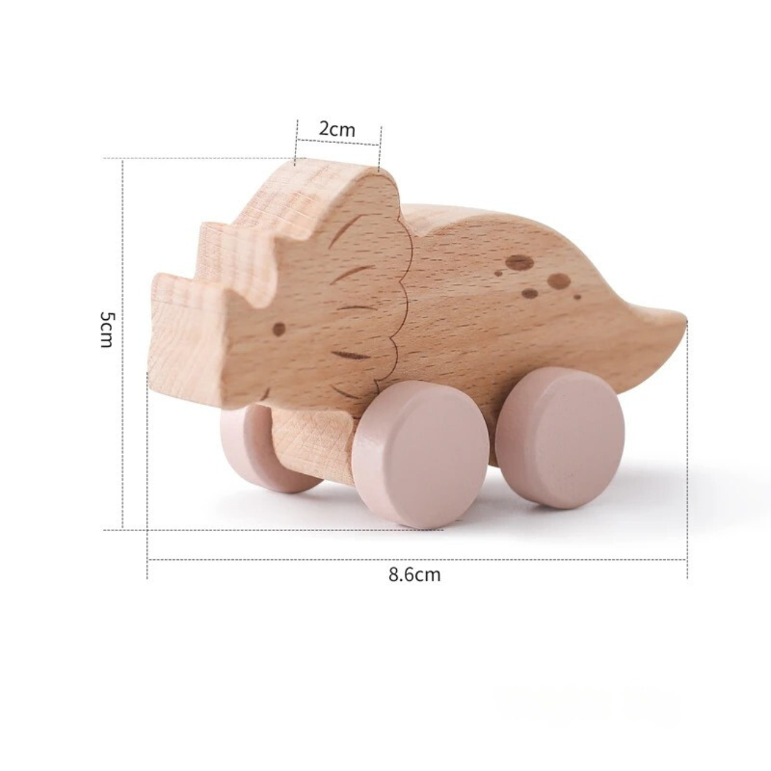 Montessori Holz Zug Pastelfarben