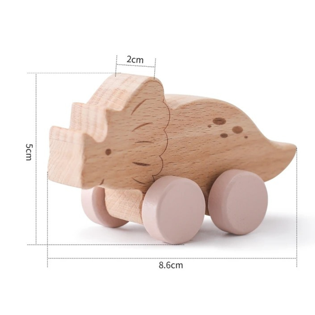 Montessori Holz Zug Pastelfarben
