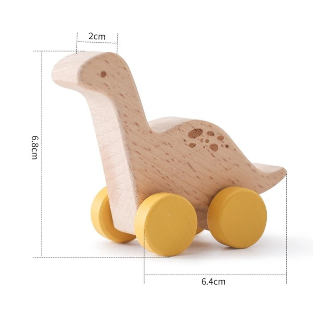 Montessori Holz Zug Pastelfarben