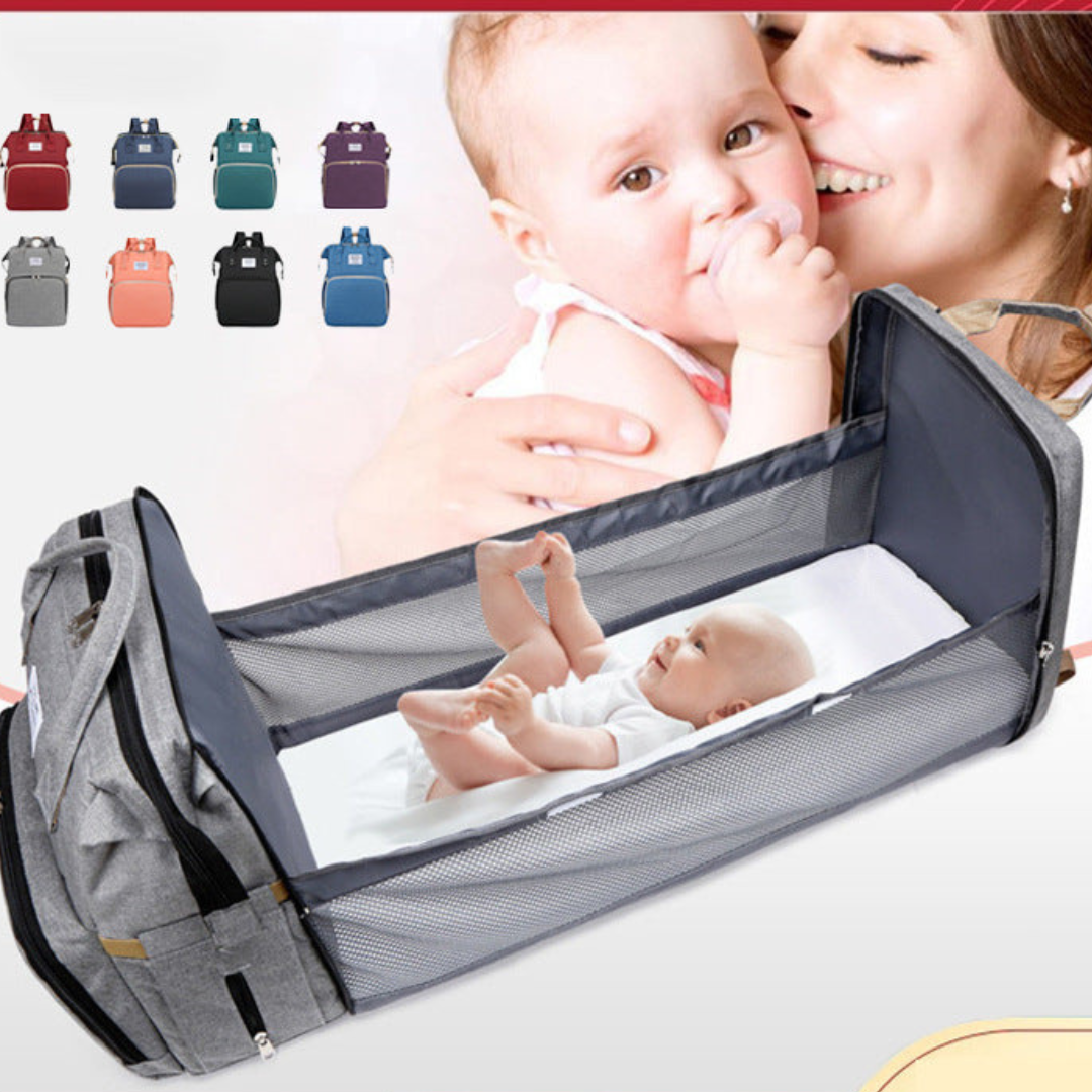 2in1 Baby Rucksack mit integriertem Wickelbett