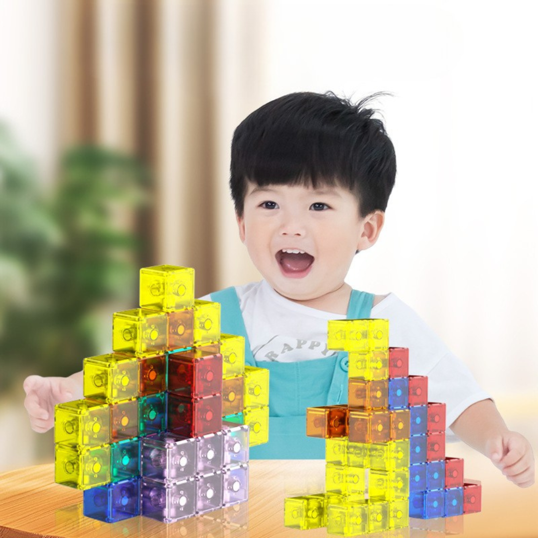 Kindersicheres Montessori Magnet Würfel Spielzeug