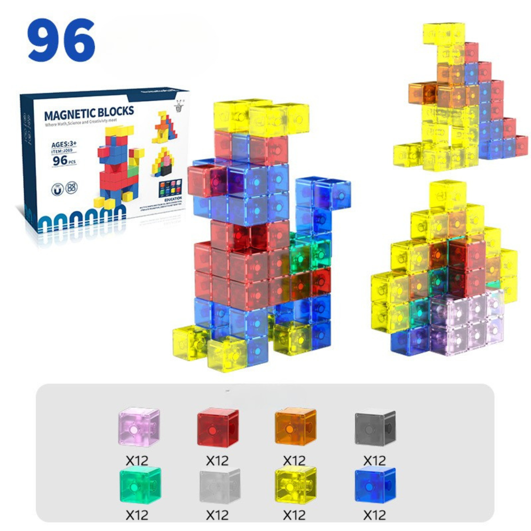 Kindersicheres Montessori Magnet Würfel Spielzeug