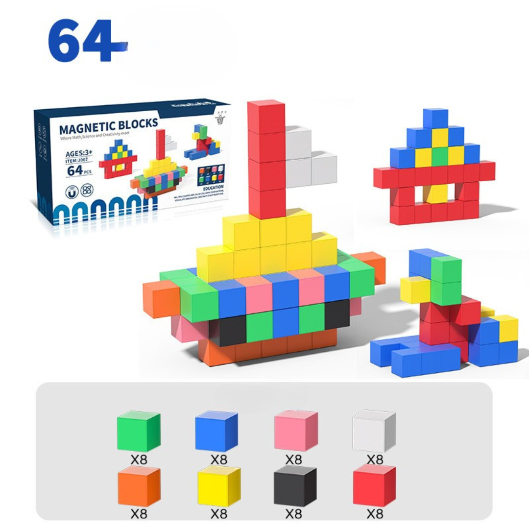 Kindersicheres Montessori Magnet Würfel Spielzeug