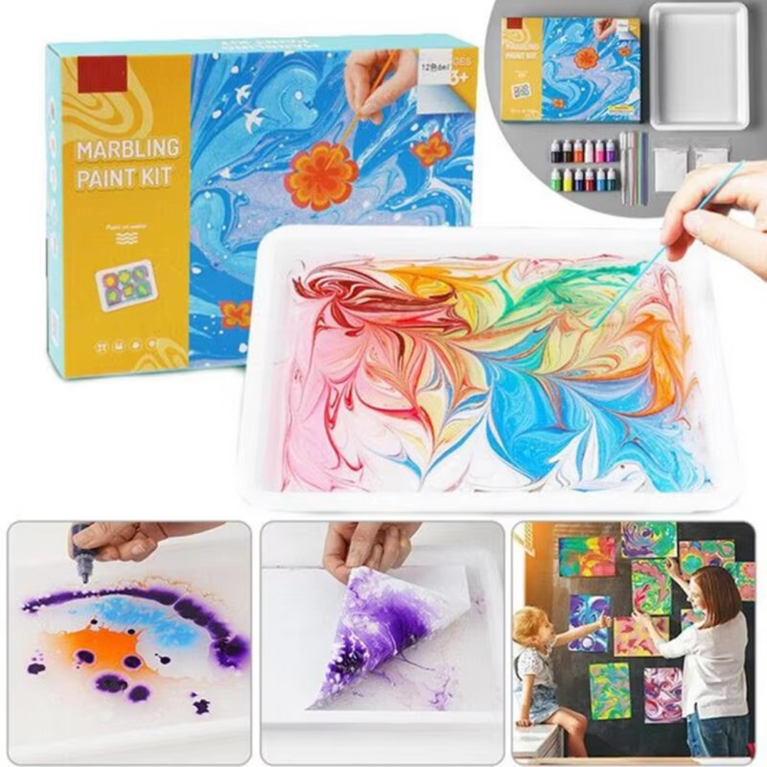 Kreatives Marmor Wasserfarben Spiel Set