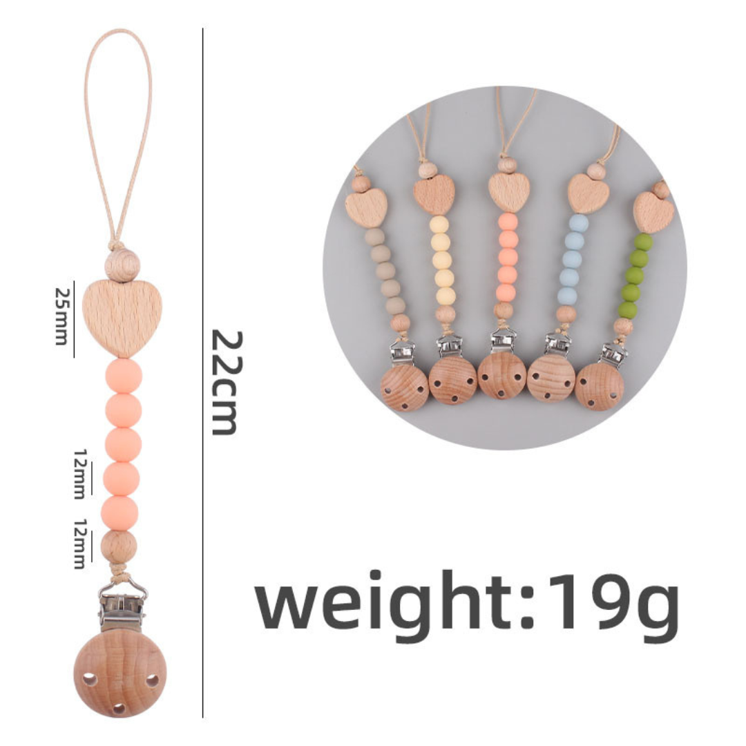 Baby Schnuller Kette aus Holz