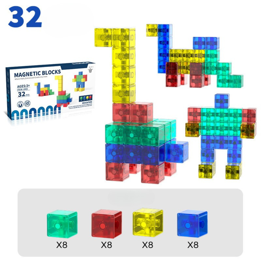 Kindersicheres Montessori Magnet Würfel Spielzeug